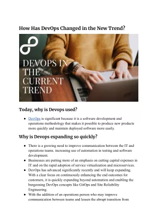 how has devops changed in the new trend