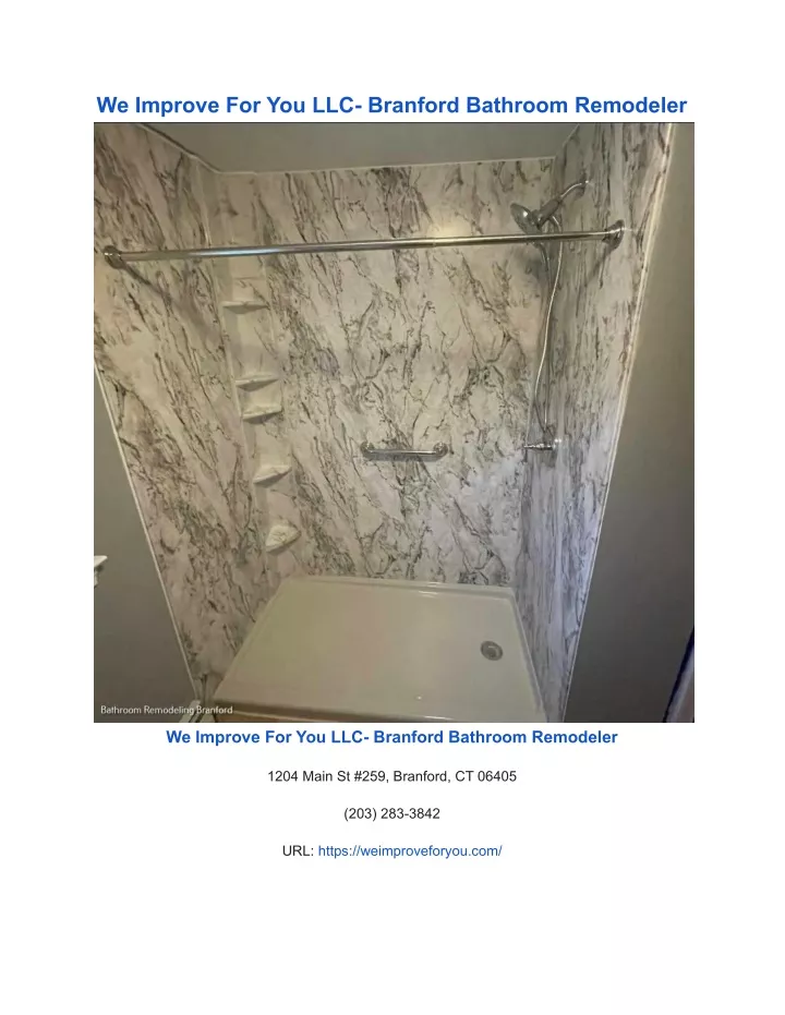 we improve for you llc branford bathroom remodeler