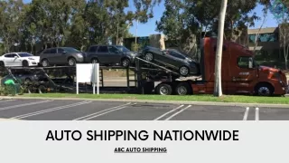 Auto Shipping Nationwide - ABC Auto Shipping