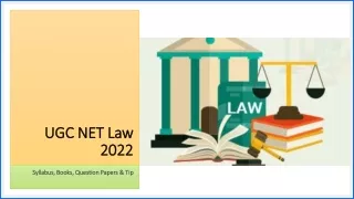 UGC NET Law Syllabus 2022 - Books, Eligibility, Question Papers & Tip