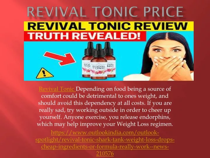 revival tonic depending on food being a source