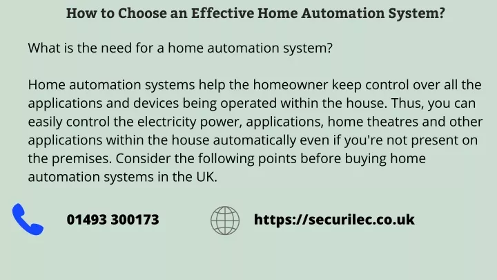 how to choose an effective home automation system