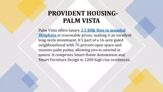 2.5 bhk flats in mumbai - Palm Vista