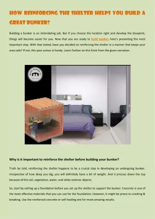 how reinforcing the shelter helps you build a