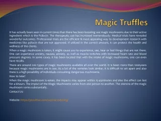 magic truffles