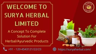 welcome to surya herbal limited