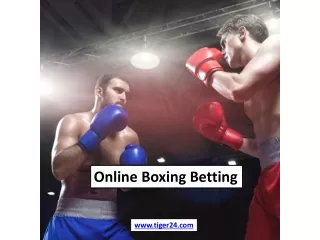 online boxing betting
