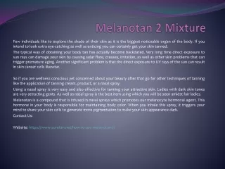 melanotan 2 mixture