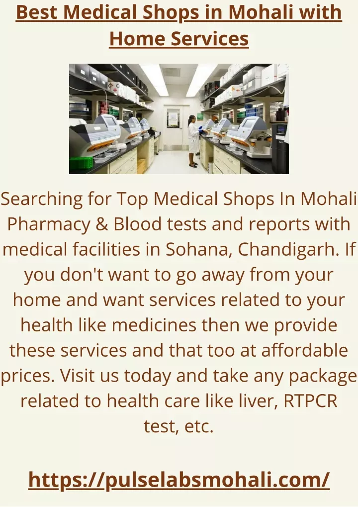 best medical shops in mohali with home services