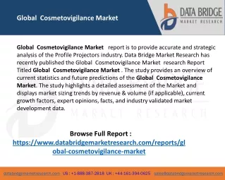 global cosmetovigilance market