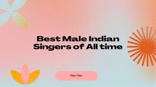 best male indian singers of all time