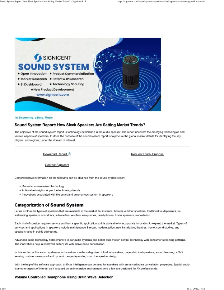 sound system report how sleek speakers