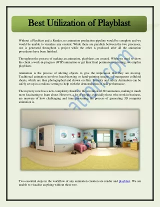 best utilization of playblast best utilization