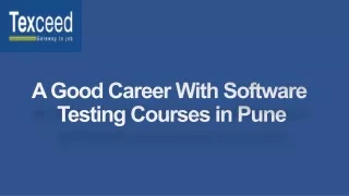 Software Testing Courses in Pune - Texceed
