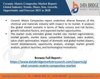 ceramic matrix composites market report global