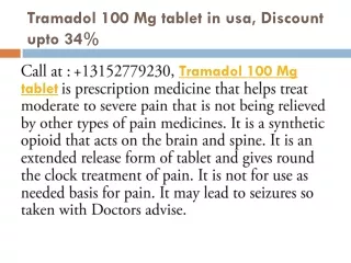 Tramadol 100 Mg tablet