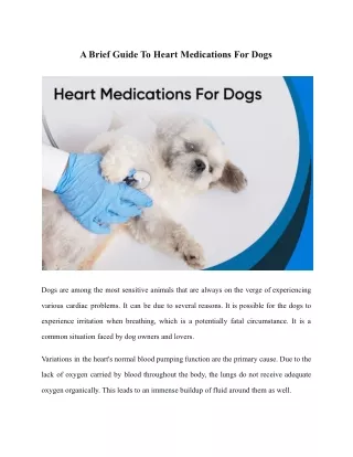 heart medications for dogs.docx