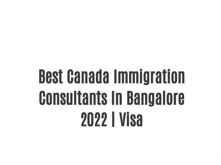 best canada immigration consultants in bangalore