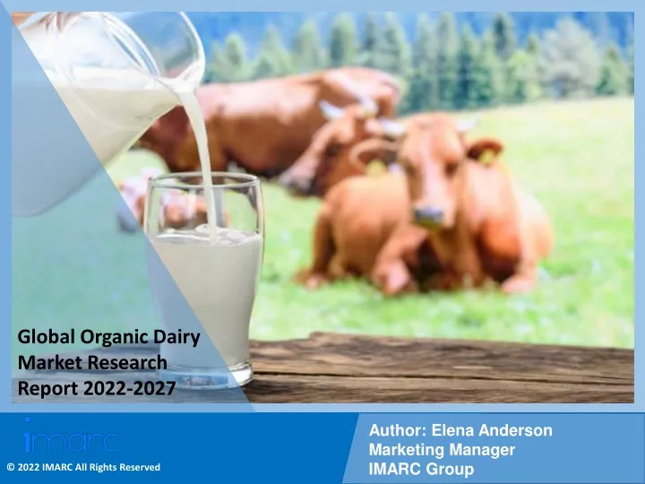 global organic dairy market research report 2022