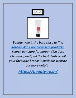 beauty rx in is the best place to find korean