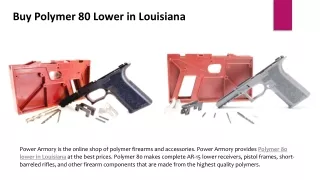buy polymer 80 lower in louisiana