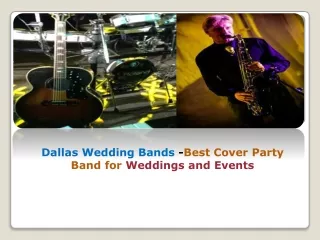 Dallas Wedding Bands -Best Cover Party Band for Weddings and Events