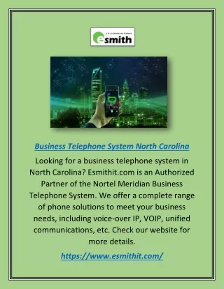 business telephone system north carolina