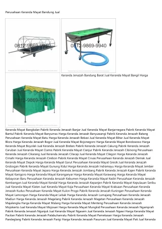 perusahaan keranda mayat bandung jual