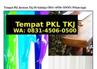 tempat pkl jurusan tkj di salatiga