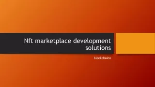 nft marketplace development solutions