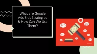 what are google ads bids strategies how can we use them