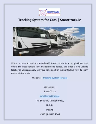 tracking system for cars smarttrack ie