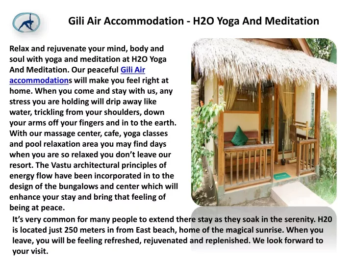 gili air accommodation h2o yoga and meditation