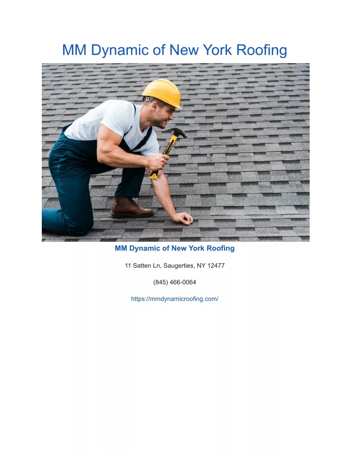 mm dynamic of new york roofing