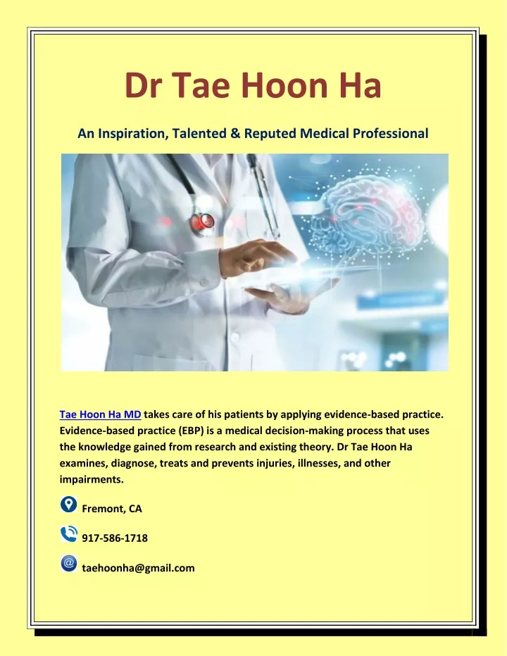 dr tae hoon ha