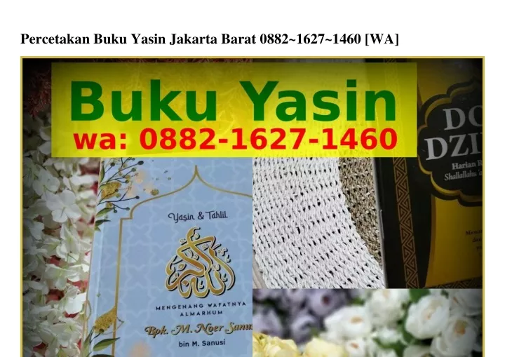 percetakan buku yasin jakarta barat 0882 1627