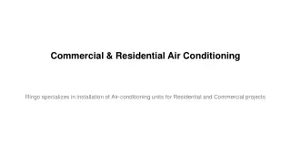 Commercial Air Conditioning in Dubai