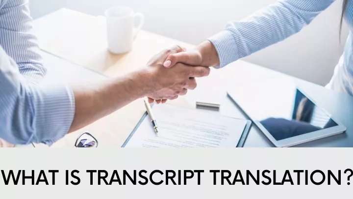 what is transcript translation