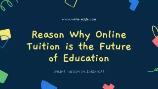 Reason Why Online Tuition is the Future of Education