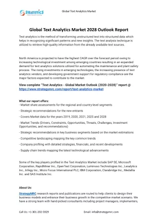 global text analytics market