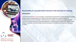 Key benefits of using BIM Clash Detection with Navisworks Training