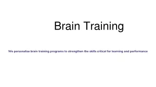 Brain Training Program Near Me | Cognoskillz
