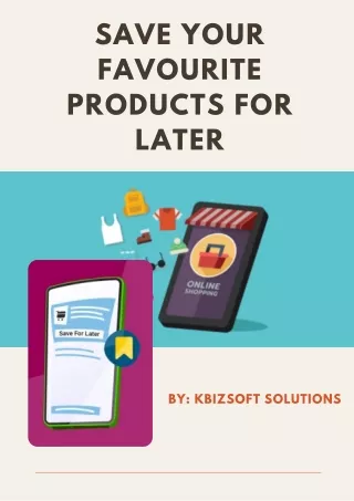 Save Your Favourite Products For Later - Prestashop Module