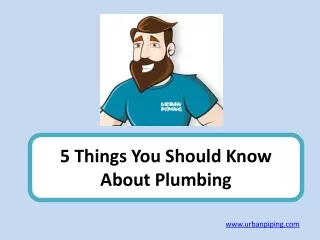 5 things you should know about plumbing