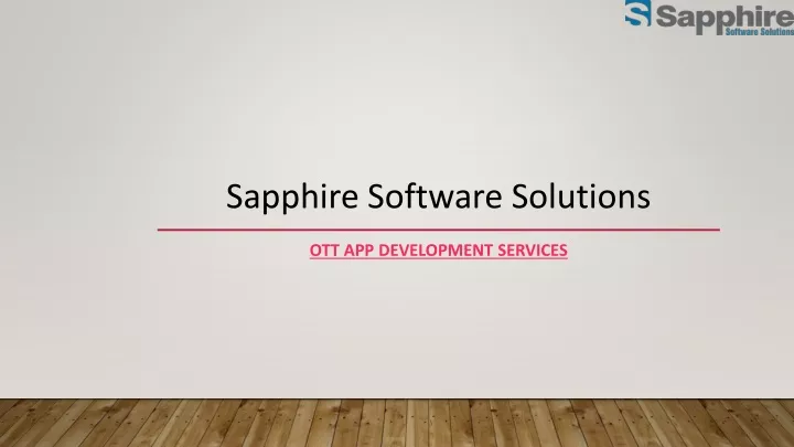 sapphire software solutions