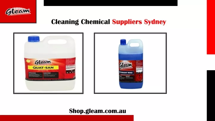 cleaning chemical suppliers sydney