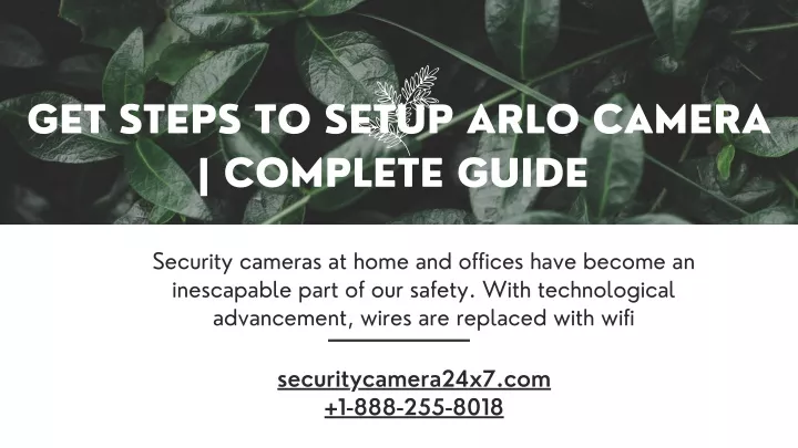 get steps to setup arlo camera complete guide