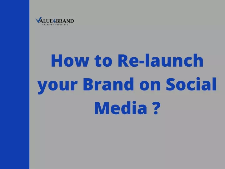 how to re launch your brand on social media