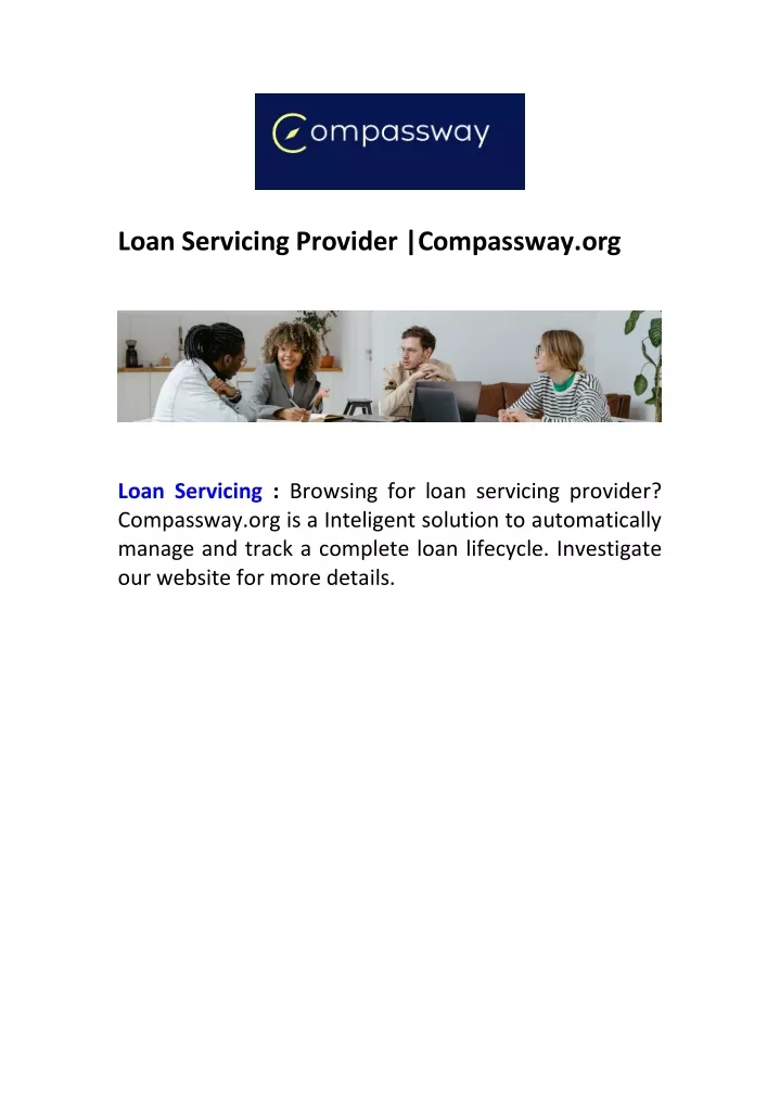 loan servicing provider compassway org