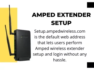 Amped Wireless Extender Setup via Setup.ampedwireless.com